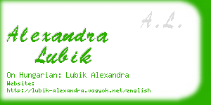 alexandra lubik business card